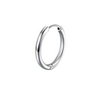 Hong Kong Retro Ankola Red Hoop Earrings - Elegant Autumn/Winter Plain Design for Women