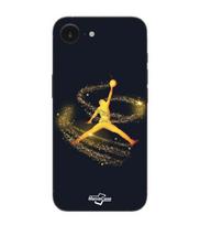 Maniacase Case For Iphone 16E Jordan logo golden shooting star powder juoda