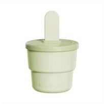 1pc Popsicle Mold Silicone Ice Cream Mold Cup With Popsicle Stick Food Grade Handmade Ice Cream Maker Summer Bar Tools žalia