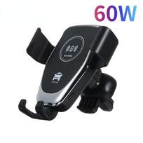 60W Fast Car Wireless Charger For iPhone 14 13 12 11 Pro MAX Samsung S21 S20 S10 Xiaomi Wireless Charging Phone Car Holder