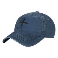 Juoda kryžinė madinga klasikinė medvilninė trucker kepurė vasarinė tėčio kaubojiška kepurė laisvalaikio lauke krepšinio kepurės Adjustable balta