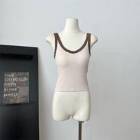 Vasarinė liemenė su krūtinės įklotu moterims, dėvima ant viršutinių ir vidinių drabužių, liekninanti, V formos iškirpte, gražiu nugara one size fits all