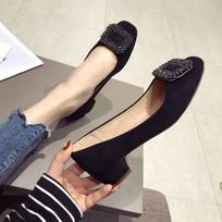 2024 Fashion Office Lady Shoes Women Pumps Brand Woman Party Shoes Elegant Ladies Low Heels 3cm Black Pink Plus Size 42 A3412 4.5 juoda