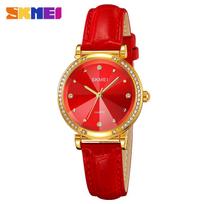 Ladies watch round simple women's watch belt waterproof women's watch quartz watch raudona