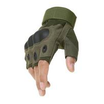 Puspirščio vyriškos pirštinės lauko karinės taktinės pirštinės sportinis šaudymas medžioklė Airsoft motociklų dviračių pirštinės M žalia