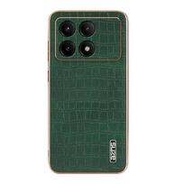 Madingas krokodilo odos rašto telefono dėklas Xiaomi Poco X6 Pro 5G skirtas Xiaomi Poco X6 Pro Odinis korpusas Atsparus smūgiams galinis dangtelis For Poco X6 Pro