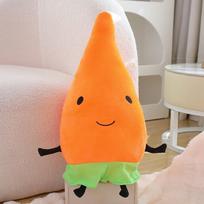 Animacinis vaisių pliušinis žaislas daržovės pagalvė didelė skudurinė lėlė gimtadienio dovana mergaitei griebimo automato lėlė Skirt Radish orange
