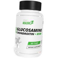 Gliukozamino Chondroitino MSM, Healthy Glucosamine Chondroitin + MSM, MST  60 tabl. (03288008) 60tab