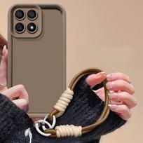 For Honor X8a Case Honor X8A CRT-LX1, CRT-LX2, CRT-LX3 Phone Case Weaving lanyard Cover Skin Feel Protection Shockproof case Honor X8a