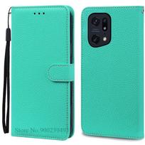 Find X5 X 5 Pro Case For OPPO Find X5 Case Silicone Luxury Leather Wallet Case For OPPO Find X5 Pro Cover Flip Coque Funda Shell For OPPO Find X5 dangaus mėlyna spalva