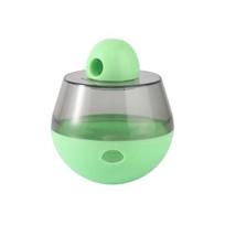 Interactive Dog Treat Dispensing Puzzle Toy Rolling Ball Tumble Food Leaking Pet Slow Feeder with Cartoon Figurine for Cats And Dogs D žalia