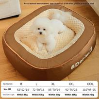 Dog Kennel for Winter Warmth, Removable and Washable Dog Bed, Large Dog Bed for All Seasons, Pet Golden Retriever Dog Mat M