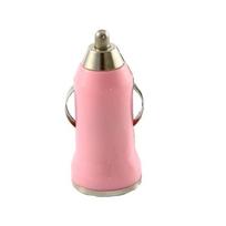 [Compatible Samsung Galaxy A3-A5-2017-A8-A9-2018] Pink Car Charger Micro USB Port Cigarette Lighter [Phonillico®] rožinė