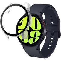 Case compatible with Samsung Galaxy Watch 6 44mm - Hard protective case transparent tempered glass screen Phonillico® skaidri