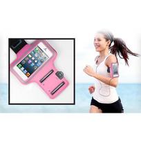 Pink Sports Armband compatible with iPhone 13-13 PRO-12-11-SE-XR-X-XS-8-7-6-5 - Adjustable Protection Running Sport Gym Phonillico® rožinė