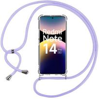 Case for Xiaomi Redmi Note 14 Pro 5G (not for 4G) - with Purple Shoulder Strap - EFConnection®