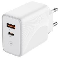 30W Fast Charger - E.F.CONNECTION - PD 20W + QC 3.0 - 2 USB Ports - Compatible Xiaomi 12 Series