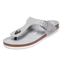 Brand Summer Men's Flip-flops Massage Granule Slippers Comfortable Beach Sandals Men Casual Shoes Outdoor Soft Bathroom Shoes 35 sidabras