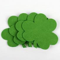 4 vnt. keturlapio dobilų padėkliukai Meno dizaino Šv. Patriko dienos padėkliukai Namų padėkliukai Paprasti puodelių laikikliai L&plant green