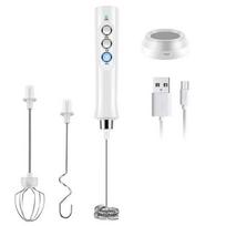 Electric Milk Frother Foam Maker Wireless Handheld Foamer High Speeds Drink Mixer Coffee Frothing Wand balta