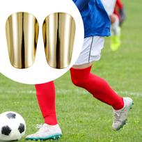 2 dalys Mini Futbolo Šūdas Barzda Kojų Apsauga Apsauginė Įranga Lengvas Žaidimas Mažas Gold S 10cmx6cm white