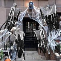 Helovino kabanti kaukolė vaiduoklis Haunted House dekoravimas Siaubo rekvizitų pakabukas