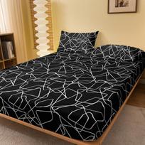 1 Paprastas Modernus Geometrinis Trapecijos Formos Spausdintas Matinis Paklodė, Miegamojo Spausdinta Lovos Užtiesalas, Lovos Patalynė (Išskyrus pagalvių užvalkalus) 71x132cm