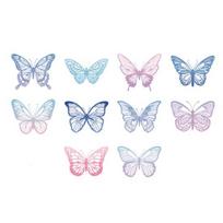 Yousheng 20 Pcs Hollow Carving Butterfly Stickers Decorations 3D Dazzling Mirror Metallic Butterflies Decals for Scrapbooks Junk Journal Supplies C