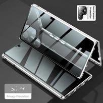 Magnetic Adsorption Anti-Peep Privacy Case for Huawei P30 Pro P40 Pro+ with Camera Lens Protection Cover Huawei P50 Pro sidabras