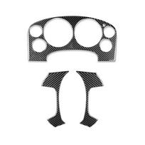 3Pcs Carbon Fiber Dashboard Steering Wheel Cover Trim For Silverado Sierra 07-13