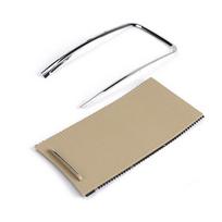 Beige Center Console Roller Blind Cover+Plating Trim For Buick LaCrosse 2009-2013