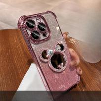 Mouse Mirror Suitable for IPhone16 IPhone Case 15promax Electroplating Anti-fall 14 High-end Sense 13 Bracket iphone 16