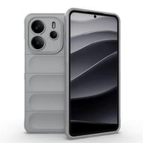 Skirta Redmi Note 14 4G dėklas dangtelis Xiaomi Redmi Note 14 4G Capas Naujas buferis Atsparus smūgiams Šarvuotas galinis minkštas TPU Fundas Redmi Note 14 4G Note14 4G(164.84mm) gray