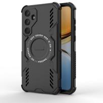 For Samsung A55 Case Cover Samsung Galaxy A55 Capas Annular Magnetic Hard Shockproof Magsafe Wireless Charge Fundas Samsung A55 Galaxy A55 raudona
