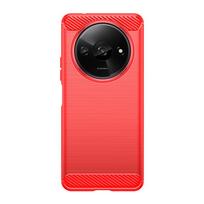 Dėklas dangtelis Redmi A5 Xiaomi Redmi A5 Capa Smūgiams atsparus Šarvuotas Apsauginis Telefono Bamperis Galinis TPU Minkštas Anglies Pluošto Fundas Redmi A5 Redmi A5 4G raudona
