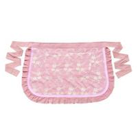 Waist Apron Soft Touch Oil-proof Lace Embroidered Women Server Waitress Short rožinė
