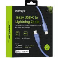 Innostyle Jazzy Usb-C Lightning Mfi Fast Charging Cable For Iphone Kevlar 1M Blue