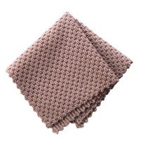Kitchen Anti-grease Wipping Rags Efficient Super Absorbent Microfiber Cleaning Cloth Dish Towels MIT pilka