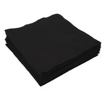 50 vnt. Langų stiklo valymo šluostės Sustorintos veidrodžių valymo šluostės RV jachtai Juodos 30 X 30 cm