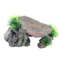 Fish Hiding Cave Resin Fadeless Vivid Comfortable Fish Tank Shelter Decoration for Reptile GS0721