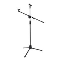 Adjustable Boom Height Microphone Stand with Tripod Base Plastic Steel Boom Arm Mic Floor Stand for