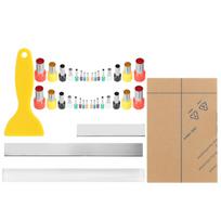 37pcs Clay Cutters Molds Acrylic Backing Board Clay Scrapers for Clay Pottery DIY Making