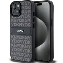 Dkny Dkhcp15Mprthslk Iphone 15 Plus /14 Plus 6.7 Czarny/Black Hardcase Leather Mono Stripe & Metal Logo
