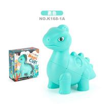 Simuliuotas dinozauro gyvūno Rubiko kubas sklandžiai sukasi Antrosios eilės specialios formos Rubiko kubas Vaikų mokslo ir švietimo edukaciniai žaislai