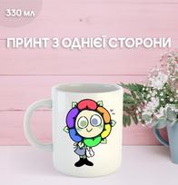 Puodelis Dandžio pasaulyje (Dendi) Roblox Dandy's World su spauda keraminis puodelis 330 ml 9.5 balta