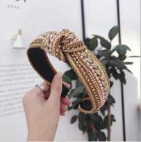 New Fashion Bohemia Hairband Women Top Quality Headband Classic Rhinestone Wave Hair Band Adult Hair Accessories gray