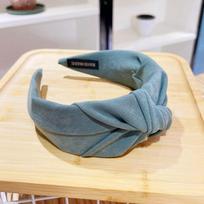 PROLY New Fashion Women Headband Solid Color Wide Side Hairband Center Knot Casual Turban Adult Headwear Hair Accessories