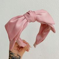 PROLY New Fashion Women Headband Double-Layer Bow Knot Hairband Classic Point Headwear Girls Summer Hair Accessories