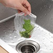 100 vnt kanalizacijos vandens filtras vienkartinis virtuvės kriauklės koštuvas maišelis dušo kriauklė plaukams šiukšlių laikymo tinklinis maišelis kanalizacijos vandens filtras 100pcs
