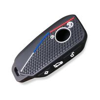 Silikoninis automobilio rakto dėklas Dangteliai Rakto laikiklis BMW U11 X1 U06 G81 M3 X5 G05 LCI Ix X7 I7 XM 5 serijai 530Li 7 serijai 740Li IX40 gray